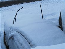 車に雪が・・・