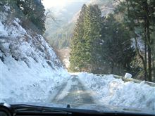 雪道に迷いこんでしまいました。（汗）