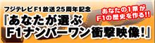 ※放送日時変更！　あなたの３票が作るF1番組