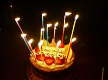 お誕生日　始終臭い男に　（笑）