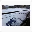 今日も雪