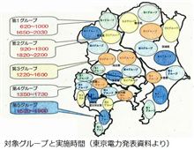 「計画停電」のエリア