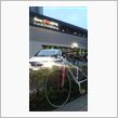 自転車で出社した。