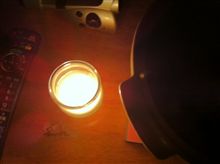 停電中…。