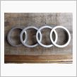 Four silver ri ...