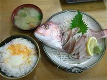 炙鯛刺身！