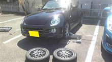 コペンやっとスタッドレス交換しました・・・