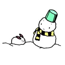 朝起きたら、雪がつもってました......