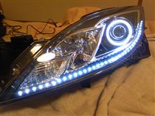 イカリング＋アウディ風LEDポジション完成だが・・