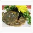 今日のディナーは、「上海庭」ワタリガニの紹興酒漬け