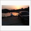 日本のエーゲ海牛窓からの夕日