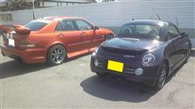 アルテッツァとコペン洗車＆ワックスがけ・・・