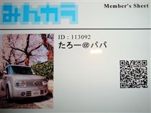 『みんカラ』IDナンバー