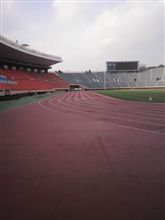 なぜか緊張する国立競技場なう
