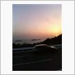 鷲羽山の隠れた癒し夕日スポットからの夕日とGRB
