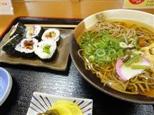 鶏天巻とそばのセット