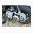レッツⅡ　キック部分の手入れ