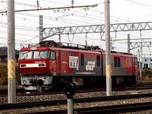 復興へ「がんばろう　東北」ラッピングの金太郎（EH500-24）