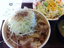 二日目の牛丼