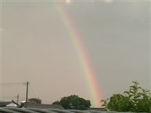 らいさま（雷さま）→豪雨→虹