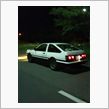 AE86で夜の散歩
