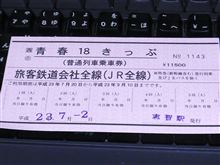 赤い青春１８きっぷ購入