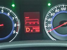 34,000kmジャスト