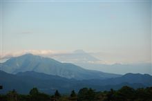 清泉寮より見える富士山。