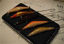 ▽ミノー増加試作中 ▽ミノー増加試作中