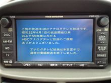 アナログ終了…