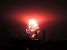 強行開催大洗海上花火大会