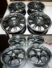 BMW純正1Psホイールのハイパー塗装&リム鏡面研磨個別仕上げ BMW純正1Psホイールのハイパー塗装&リム鏡面研磨個別仕上げ