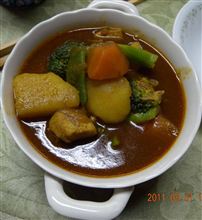 今夜の夕食はスープカリー～♪