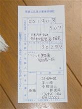 チャリティ募金の送金完了報告
