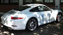 ポルシェ991（911）　やっと白の実写真がでてきた