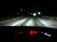 峠はもう早、雪　(&gt;_&lt;)