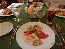 １０月の家族テニスのランチはイタリアン　(^_-)-☆