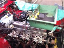 Triumph TR6 ☆ Artist♪の噴射テスト！