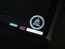 TEINステッカーを貼ってみる。