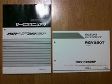 ガンマVJ23　サービスマニュアルとパーツリスト　入手