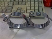 やっとマフラーカッター取り付けようのバンドが届きました。