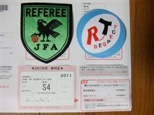 JFA日本サッカー協会　4級審判員になりました。