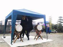 雨の中・・・
