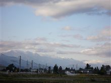 白馬の山々が