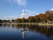 秋晴れ下のH-Ⅱロケット