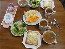 ＾～＾*//　モンチの朝＆昼メニュー・・・♪