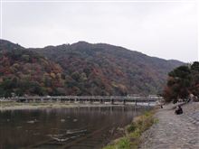 京都嵐山方面のお山の紅葉11/30
