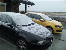 雪が降ってきた！
