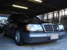 今日もガレージ作業･･･W124を洗って磨く。