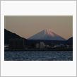 夕方の富士山